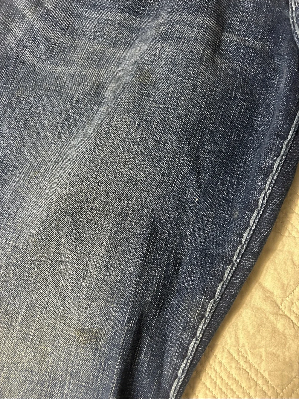 True Religion Slim Straight Faded Blue Jeans